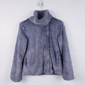 Patagonia Women's Pelage‎ Jacket Size Small Gray Fuzzy Faux Fur Fleece Teddy
